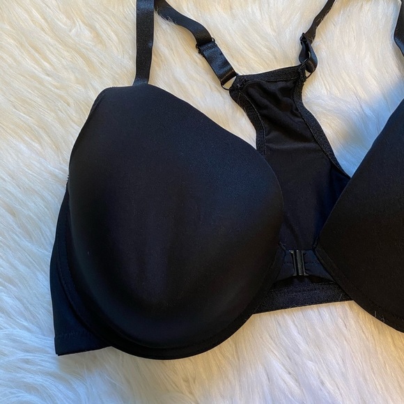 Bra Womens Size 42D Black Front‎ Closure - Picture 2 of 8